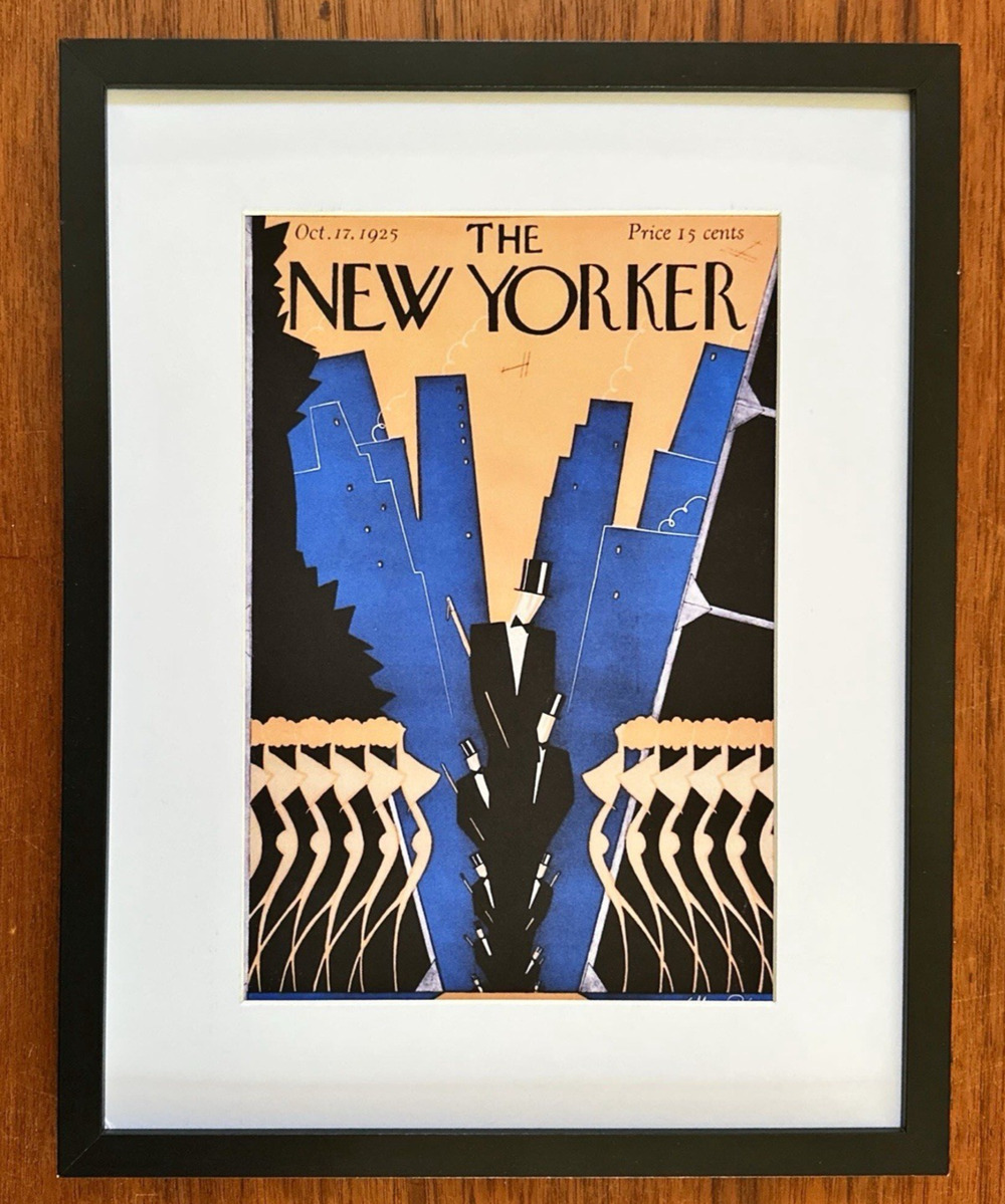 Framed 1925 The New Yorker Magazine October 17 Max Ree Chorus Show